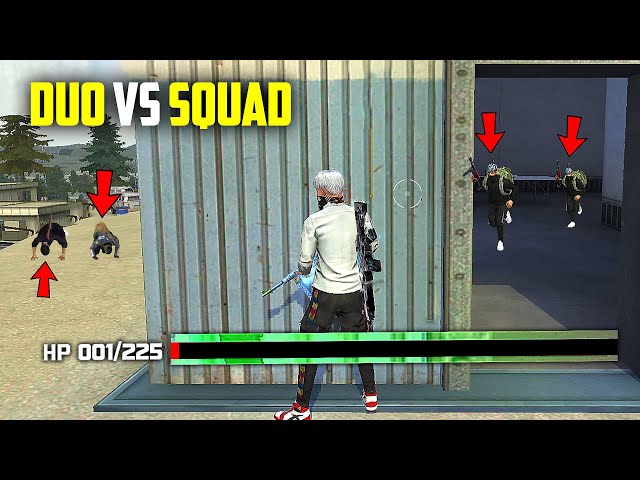 1 HP OP! DUO VS SQUAD AJJUBHAI AND @DesiGamers_ BEST NEW GAMEPLAY - GARENA FREE FIRE class=