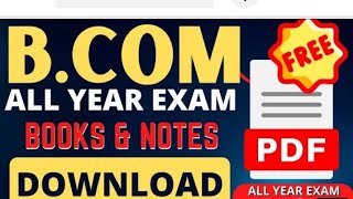 B.com All Year Notes/Books Free Download kaise kare, Free Notes for B.com Exam 2023, B.com Notes PDF screenshot 1