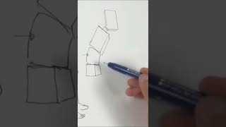 How to draw sitting pose #anatomy