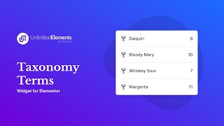 Taxonomy Terms Widget for Elementor