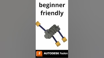Fusion 360: V6 Engine for Beginners #Shorts #CAD #Assembly