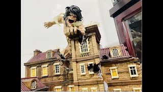 Chikara Studio Eren Jaeger Attack Titan Form Diorama Resin Statue Attack On Titan Shingeki No Kyojin