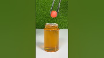 Experiment : 1000°C RHCB Vs Honey 🍯 #asmr #experiment #satisfying #honey