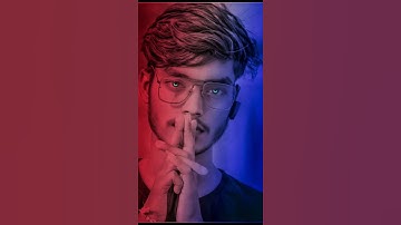 30 seconds short photo editing || Picsart editing || neon red and blue tone editing || #shorts