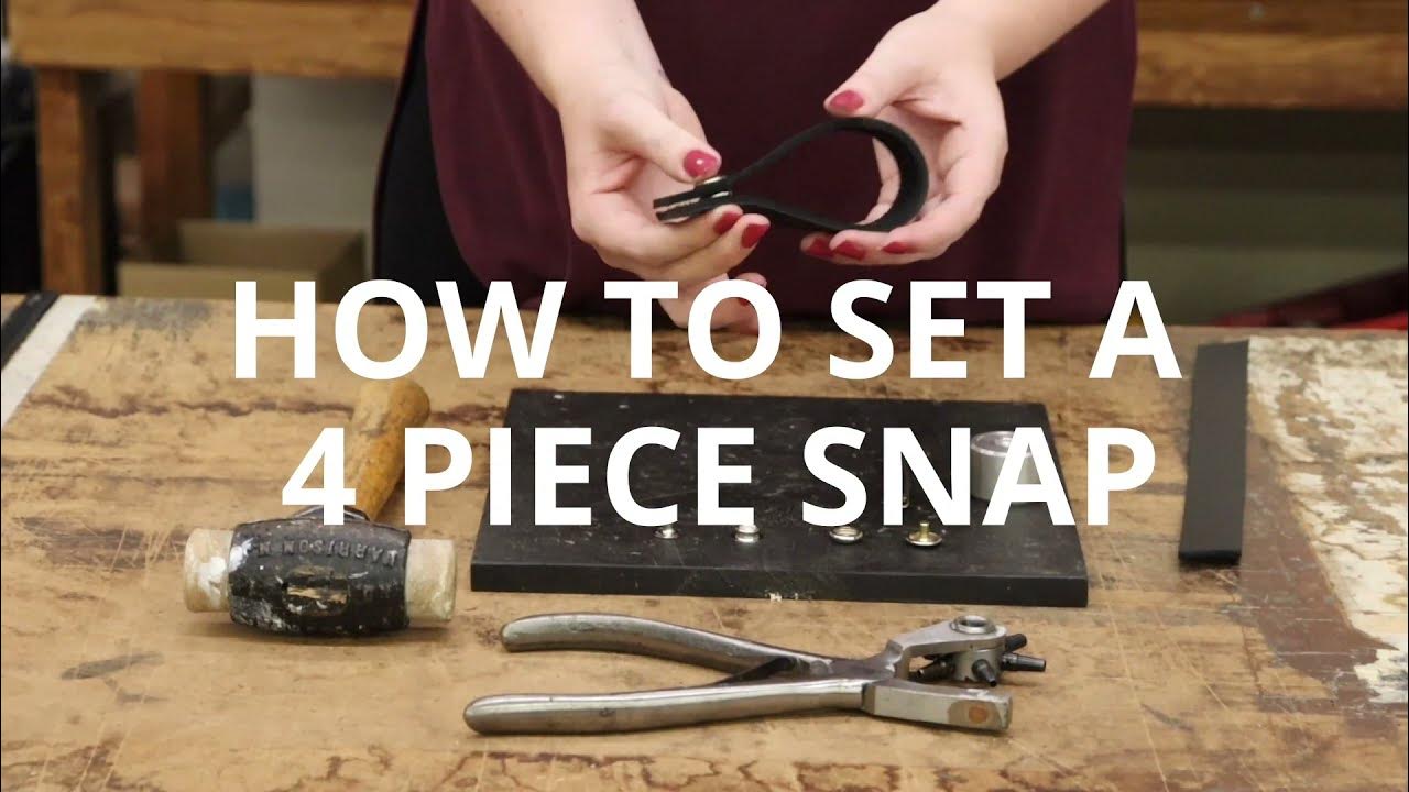 How To Set A 4 Piece Snap Ohio Travel Bag YouTube