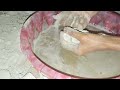Send cement water crumbling|| Tub crumbling ||water crumbling 🩷||ASMR