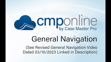 CMPOnline - General Navigation