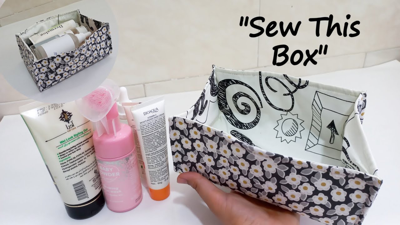 "DIY Fabric Storage Box- Looks Complicated but It's SO Easy!🧵😍