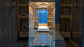 Secret underground bunker with luxury design 🔥 Hidden Builds #shorts#hiddenbuilds #aivideo