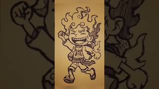 Drawing Luffy Gear5💫 #shorts #art  #anime