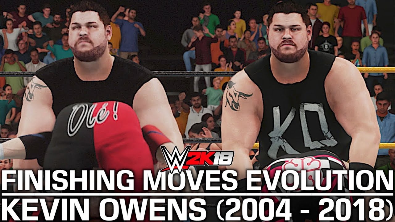 WWE 2K18 The Evolution of Kevin Owens' Finishing Moves (2004 2018) YouTube