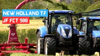 New Holland T7 200 with JF900 cutting silage | Northern Ireland - June 2015