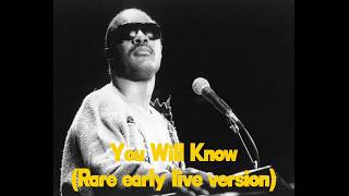 Stevie Wonder - You Will Know (Early live version)