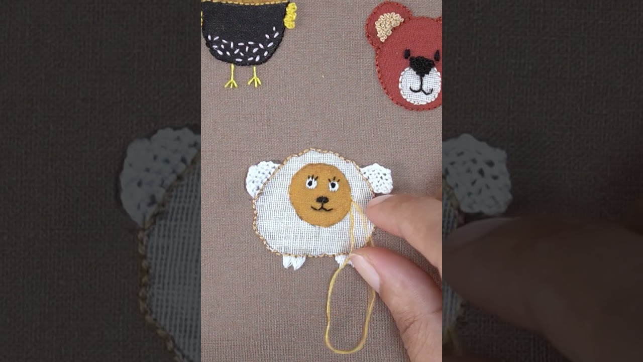 Embroidery animal art  