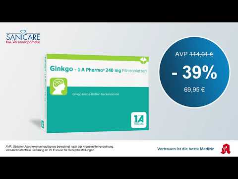 Ginkgo 1A Pharma Jetzt bei SANICARE kaufen