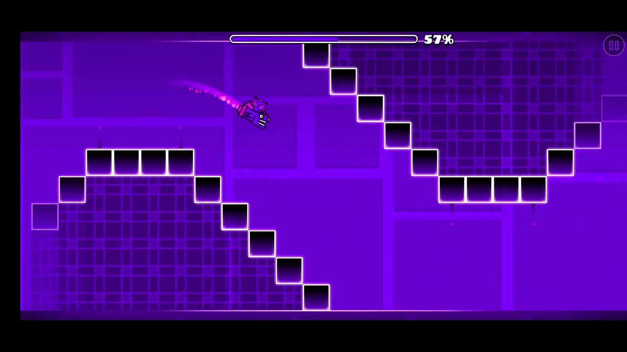 pasandome el segundo nivel de geometry dash - YouTube
