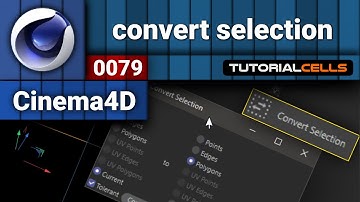 0079. convert selection in cinema 4d