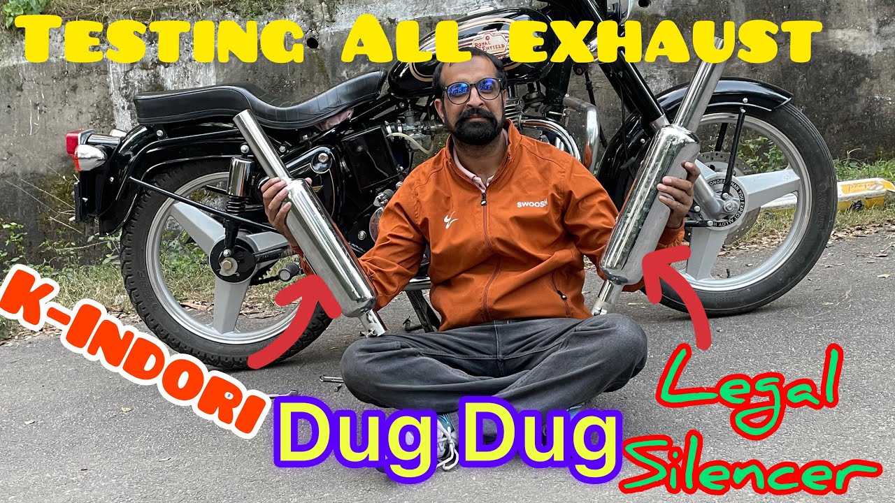 Bullet silencers || Top Royal Exhaust || Sound testing || Old bullet || Standard left side || vlog