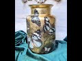 Anleitung Decoupage hinter Glas "Golden Butterflies"