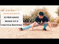 NEW| 20 min Basic Shaolin Kung Fu Warm-up and Stretch Routine | Workout