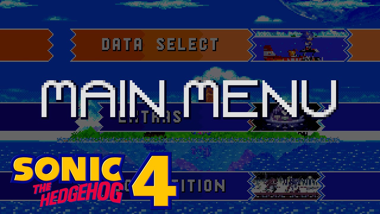 Sonic Menu Computer Sonic The Hedgehog 4 - Main Menu (SEGA 32X Remix) - YouTube