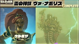 【雷の神獣 ヴァ・ナボリス　メインチャレンジ】 攻略 ゼルダの伝説 ブレスオブザワイルド  