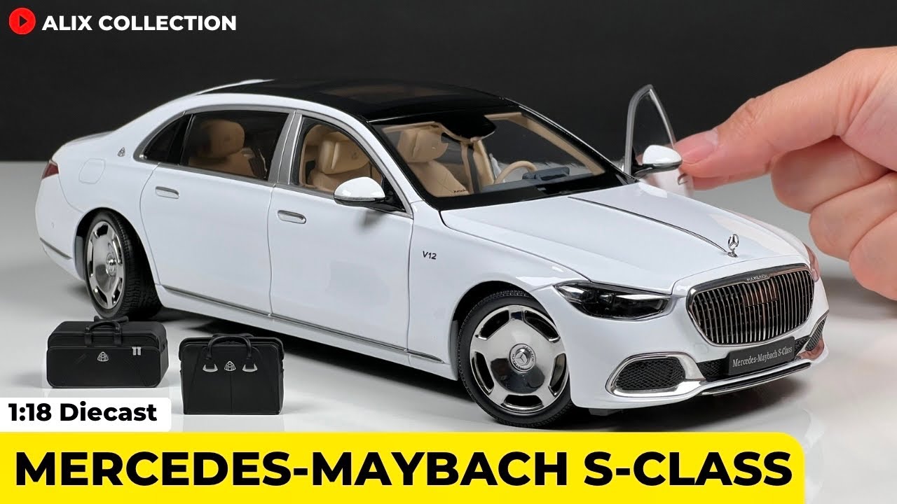 自動車 ALMOST REAL1/18 Mercedes-Maybach S-Class Almost Real Mercedes - Maybach S-Class Silver 1/18 Diecast Car