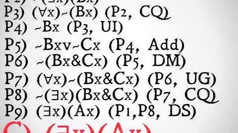 Final Logic Problems (Intermediate Answers)