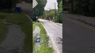 Oh my gosh Moment massive tree falls onto home during Georgia flooding