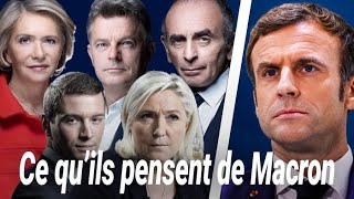 Zemmour, Le Pen, Pe?cresse... Ce que les adversaires d'Emmanuel Macron pensent de lui