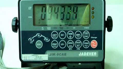 JIK-8 single point calibration