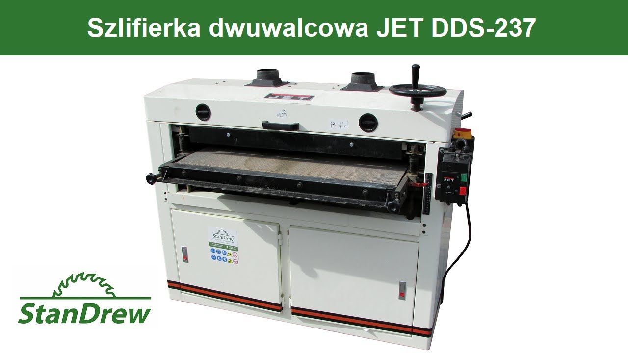Szlifierka dwuwalcowa JET DDS 237 