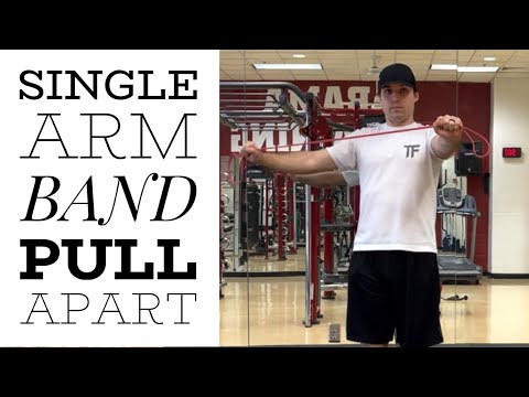 Single Arm Resistance Band Pull Aparts