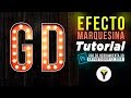 Como hacer luces marquesina en photoshop - Marquee Bulb Sign