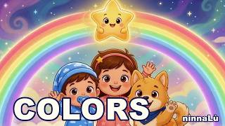 Learn Colors 🌈 Calm Bedtime Lullaby for Babies & Toddlers | ninnaLù Ep.1