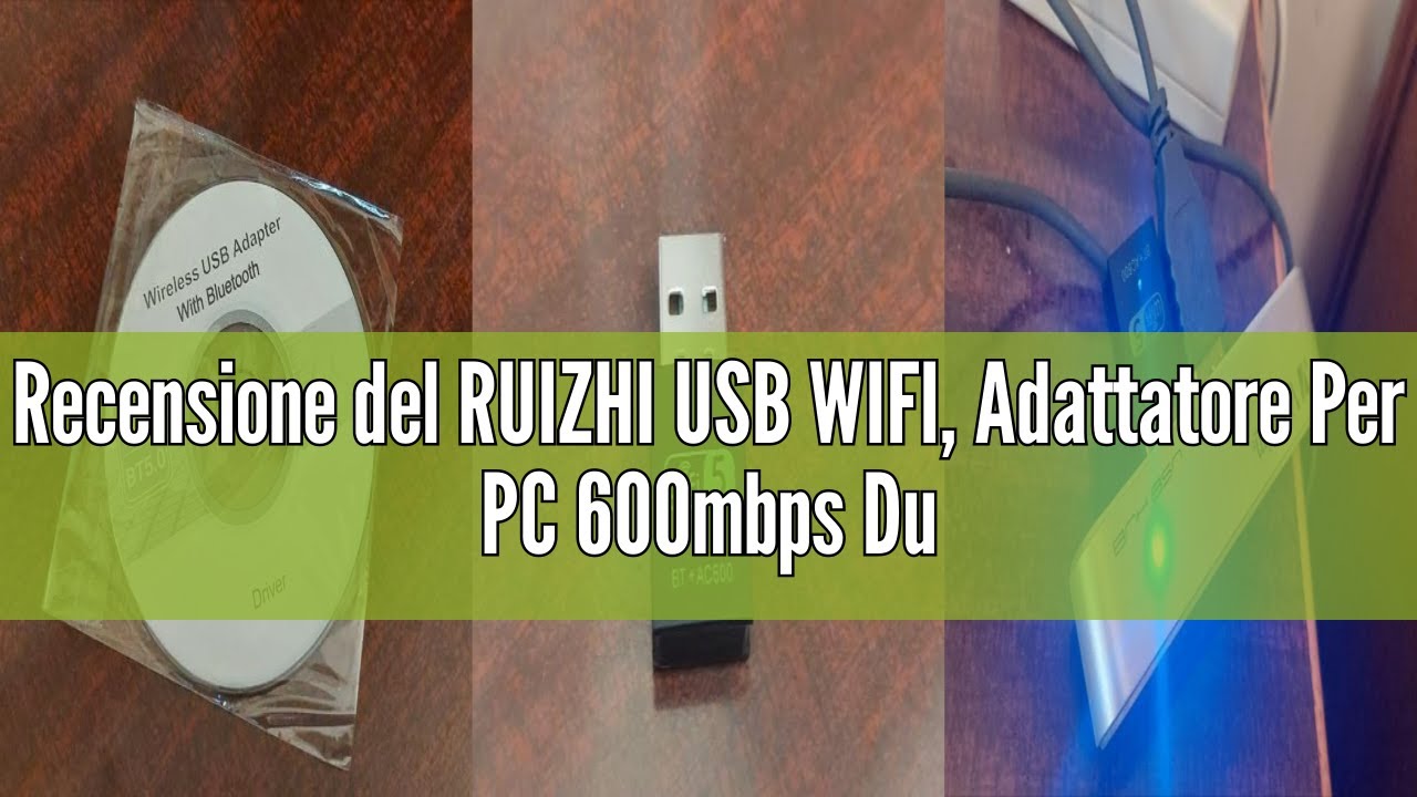 Adattatore USB WiFi E Bluetooth 600Mbps Per PC - Dual Band, Windows/Mac - Foto 3