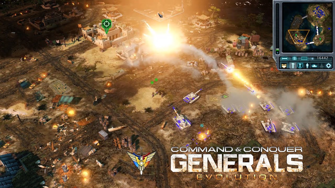 C&C Red Alert 3:Generals Evolution Mod BETA 0.21-Poisoned Hope Map/ Mission Game play (MAX settings)