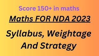 SCORE 150+ IN MATHS NDAII  2023 // BAS YE KR LO NDA CLEAR HO JAYEGA 100% nda ndamaths viral