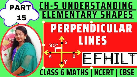 Perpendicular Lines | Understanding Elementary Shapes-Chapter 5 | Class 6 NCERT Maths | Part 15