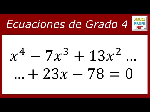 Ecuación de cuarto grado. Solving a fouth grade equation - YouTube Ecuación de cuarto grado. Solving a fouth grade equation - YouTube