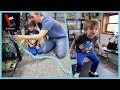 Father Son LEGO Roller Coaster Build & MAIL DANCE!