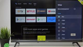 Celebrity SHARP Android TV – How to Set Up Parental Controls Profile