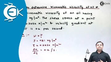 Problem to determine Kinematic Viscosity of Oil