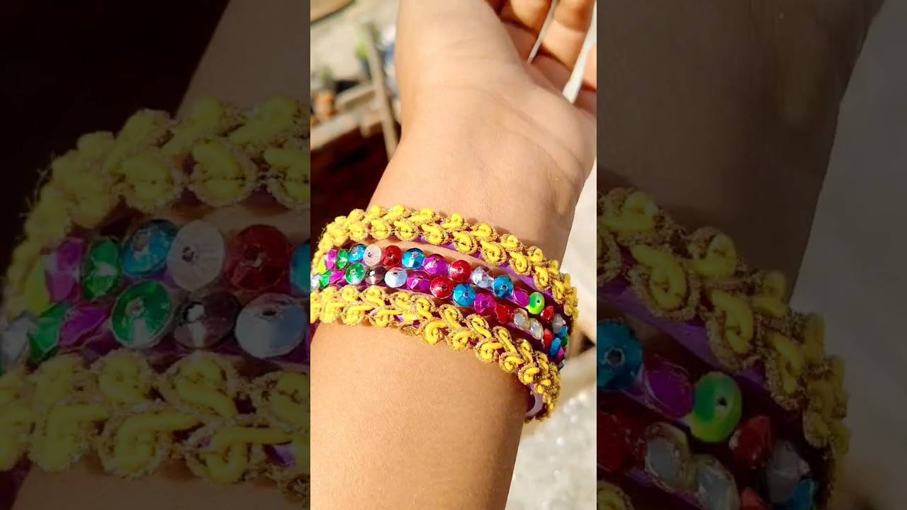 simple beautiful चूड़ियां बनाए घर बैठे ही 