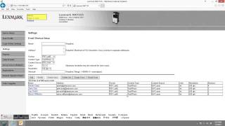 lexmark e mail shortcut
