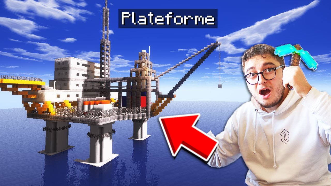 JE BUILD UNE PLATEFORME PÉTROLIÈRE ! JE BUILD MA FUTURE VILLE MINECRAFT