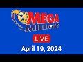 Mega millions drawing results live  friday 19 april  2024