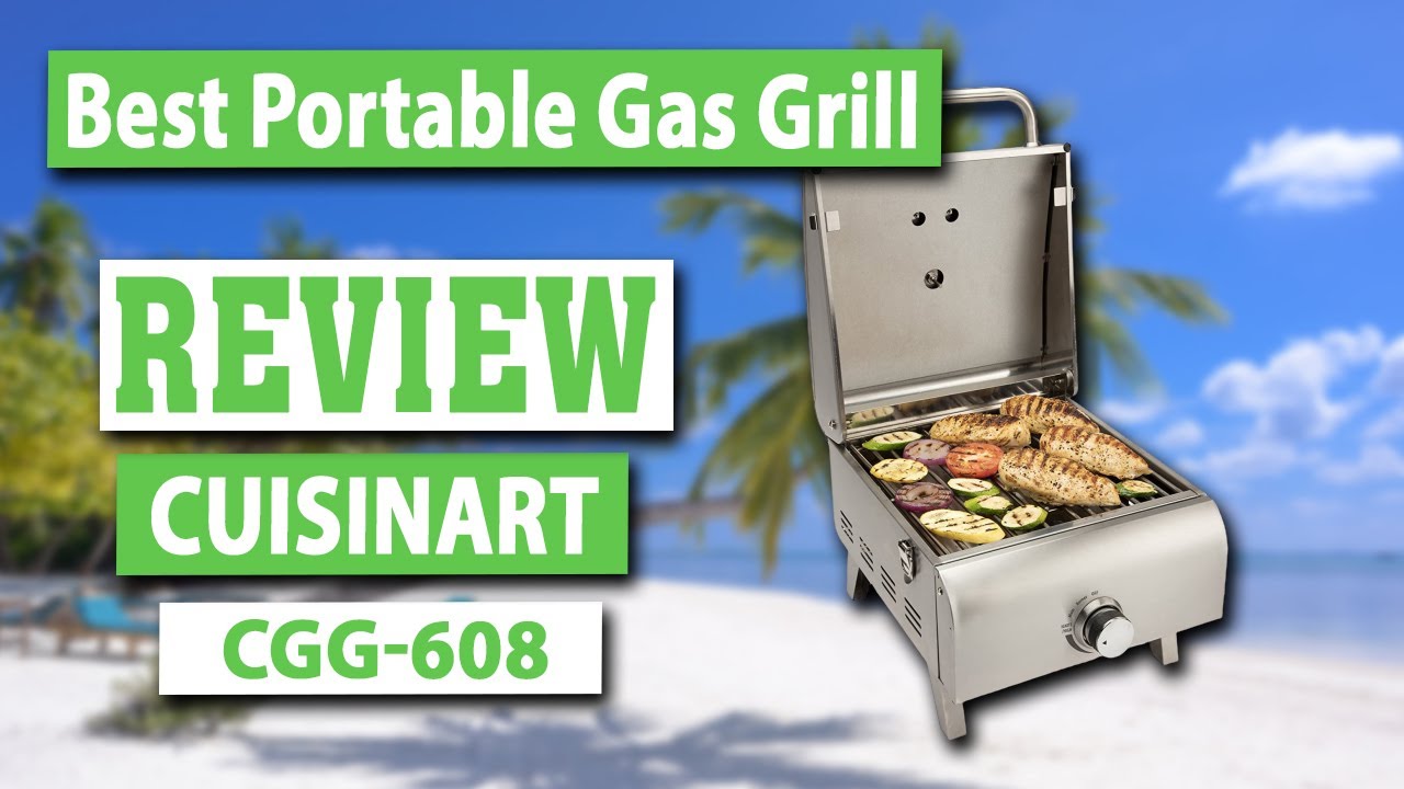 CUISINART CGG608 Portable Gas Grill Review Best Mini Gas Grill YouTube