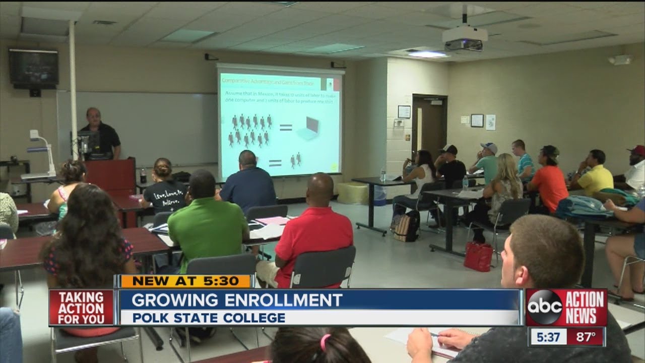 Polk State College sees growth in enrollment, all other colleges experience drop