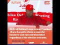 Fred Matiang’i says Uhuru Kenyatta chose peace and rejected bloodshed after the elections.